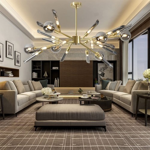 Smoke glass chandeliers - smoke,