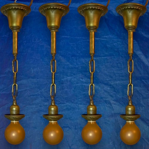 Set four antique brass - four, 4